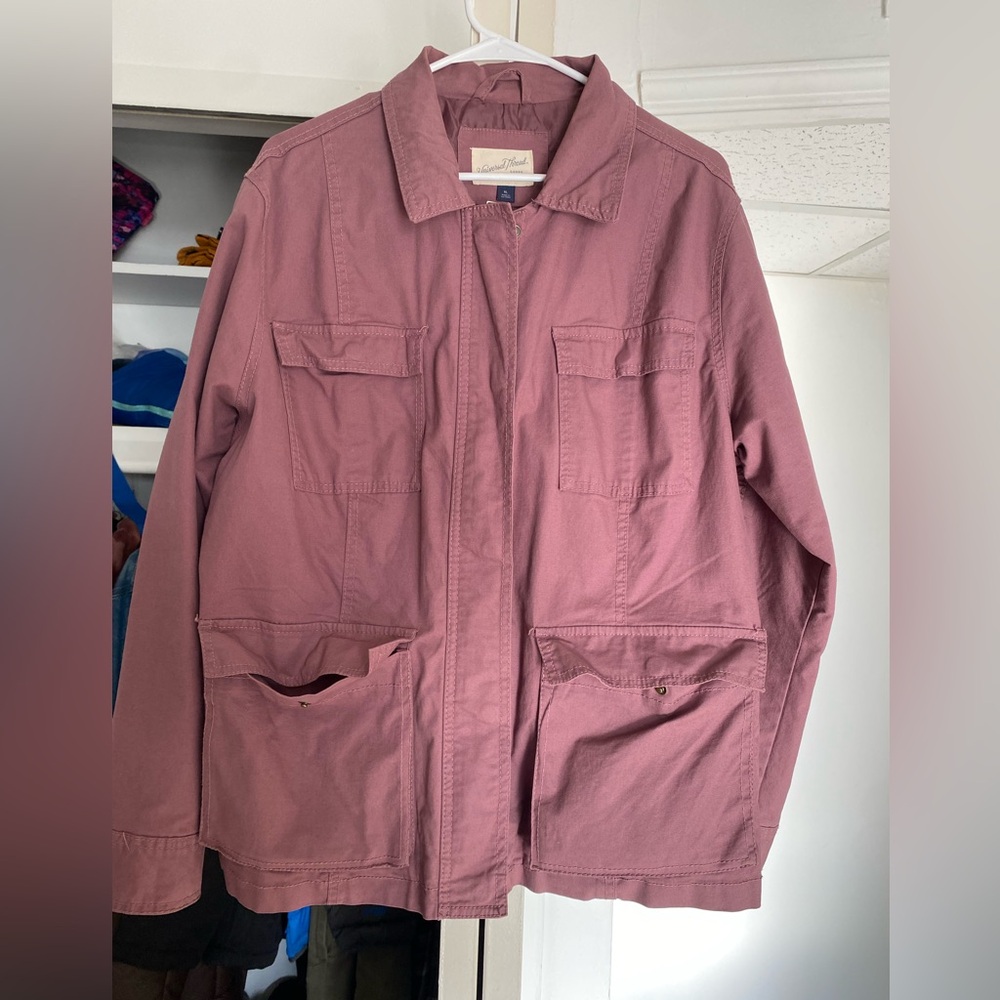 Pink utility jacket XL
